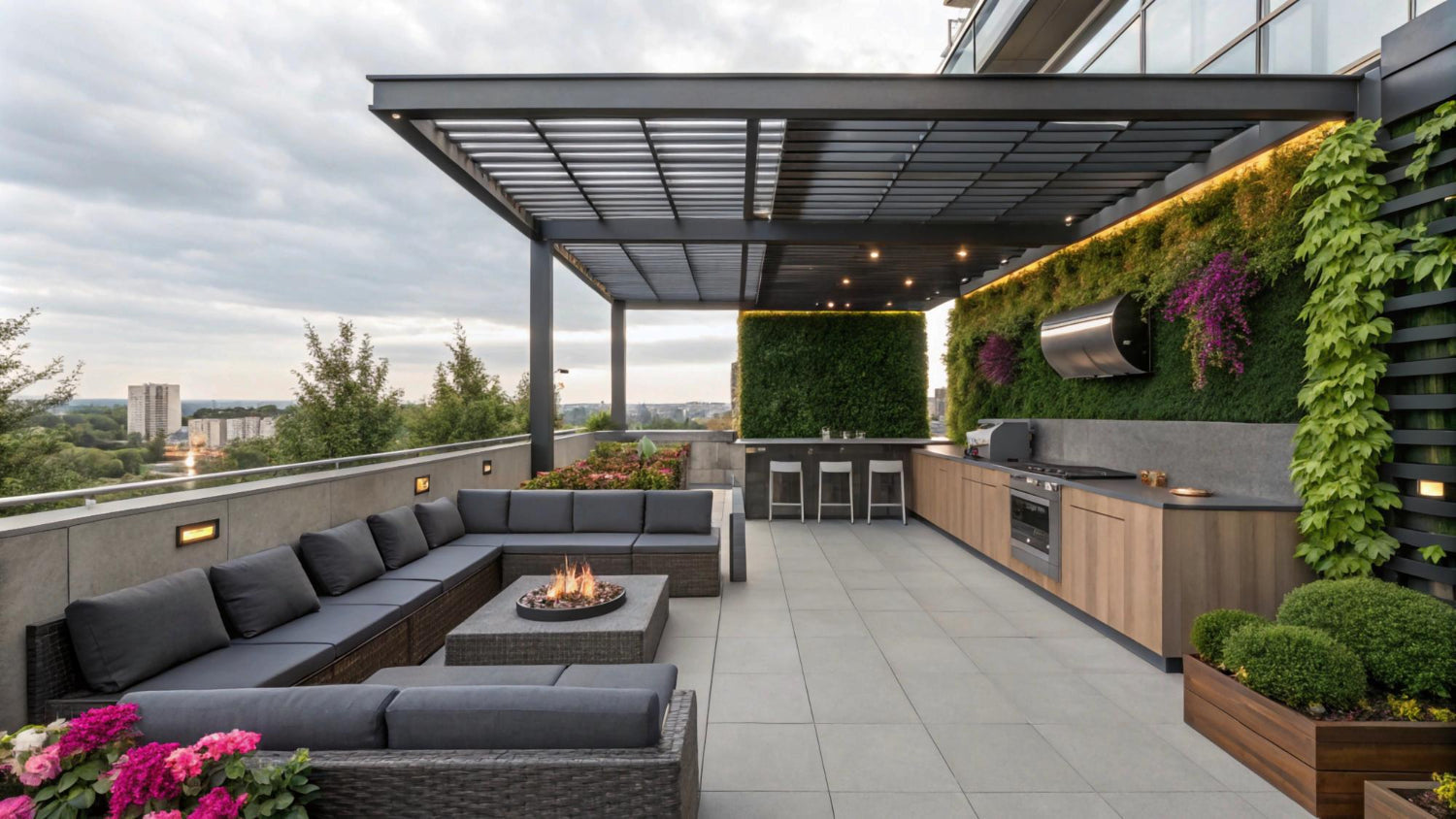 Taras na dachu - Aranżacje i inspiracje