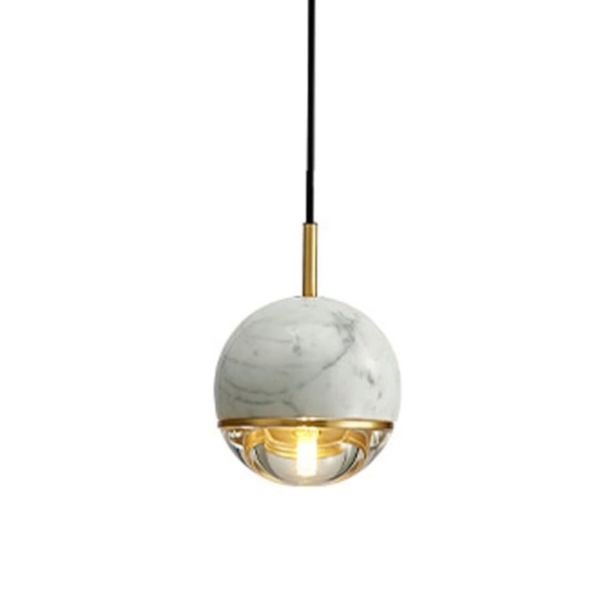 Lampa wisząca Cosmo White z marmuru