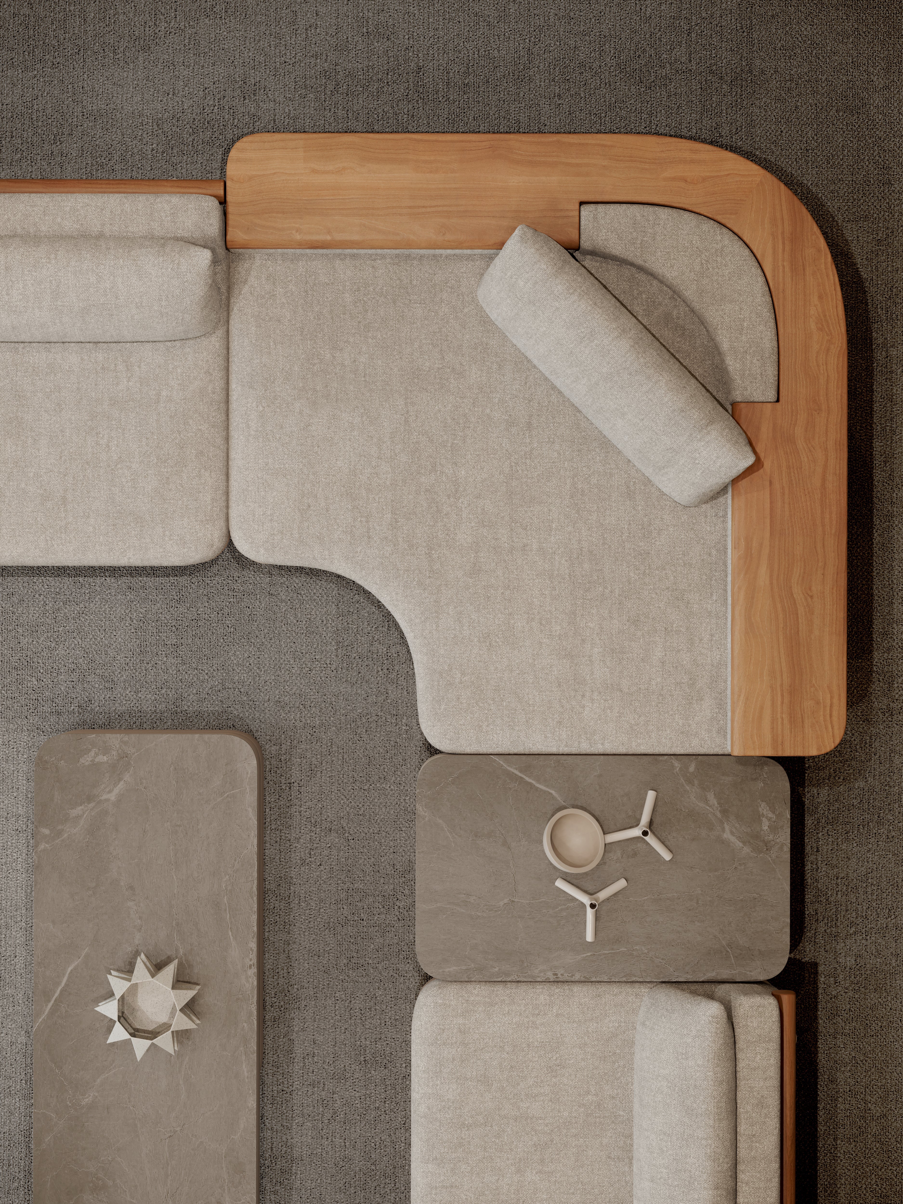 Pufa outdoor ALVO-bisque