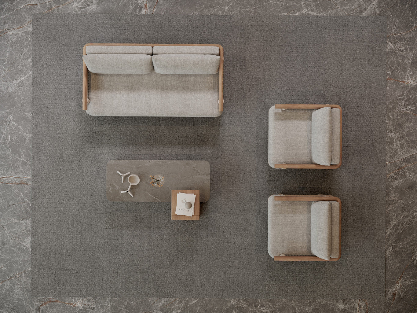 Stolik kawowy outdoor ALVO-bisque