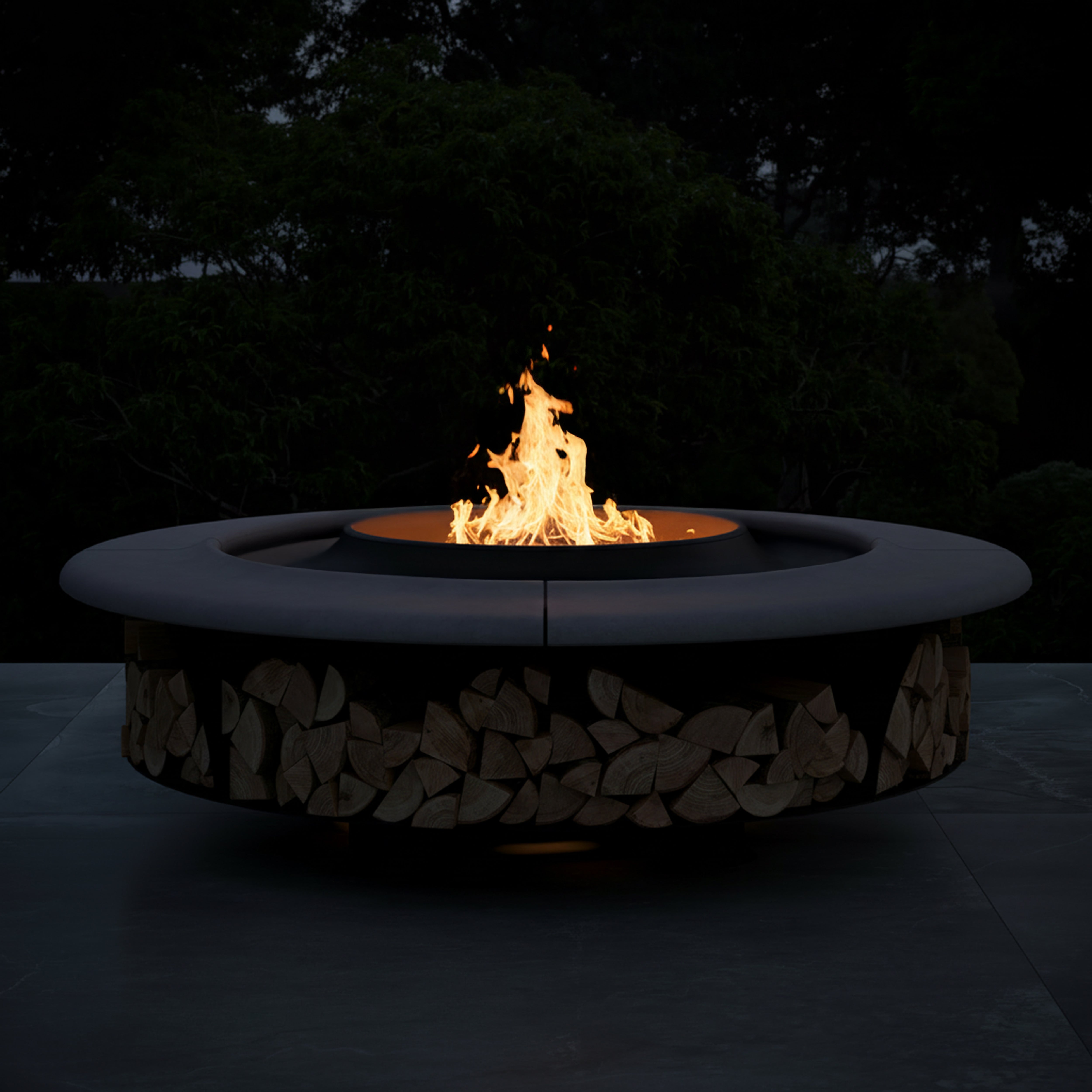 Caldera Round Garden Fire Pit