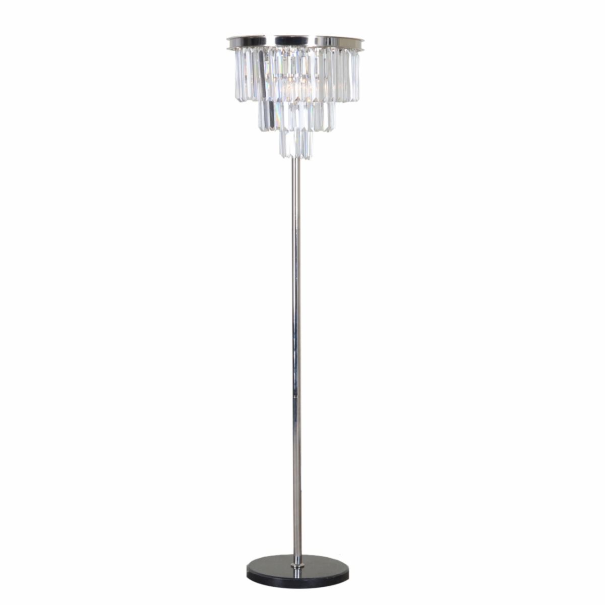 Lampa podłogowa Odeon Srebrna