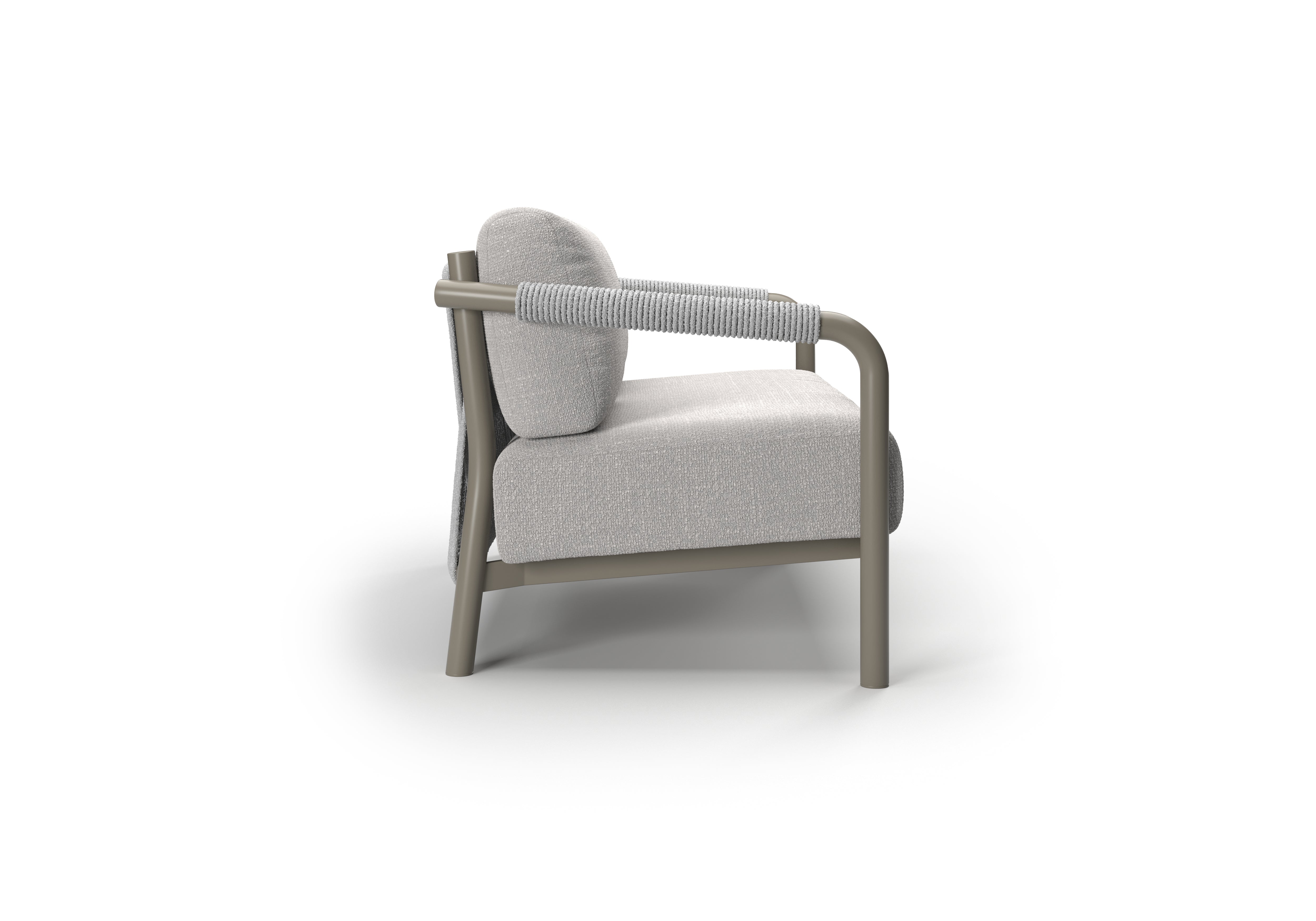 Sofa outdoor LORVAIN-silver 2-osobowa