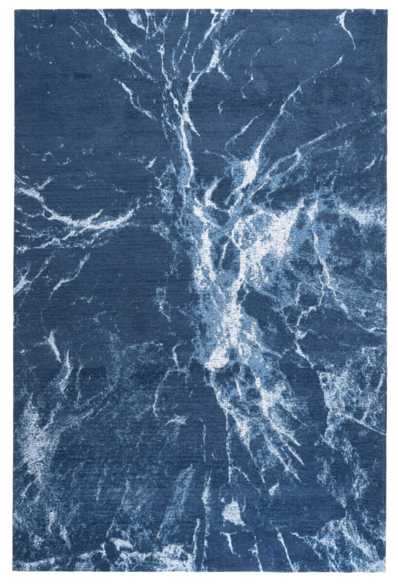 Easy-clean blue abstract Atlantic carpet