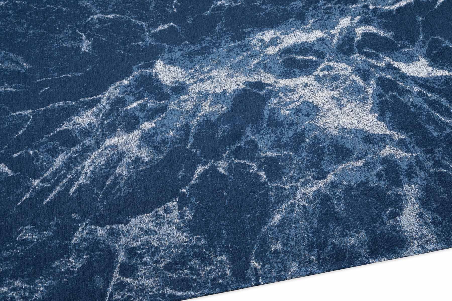 Easy-clean blue abstract Atlantic carpet
