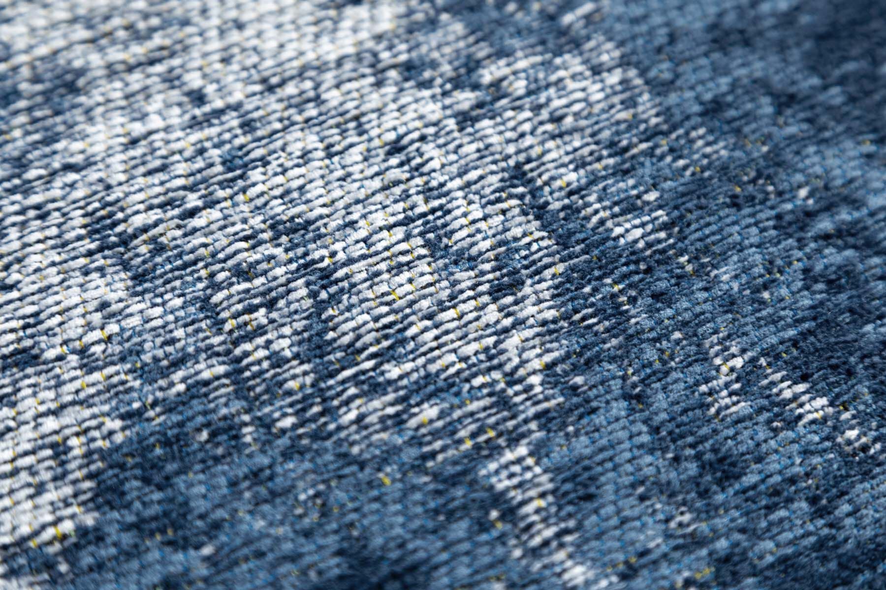 Easy-clean blue abstract Atlantic carpet