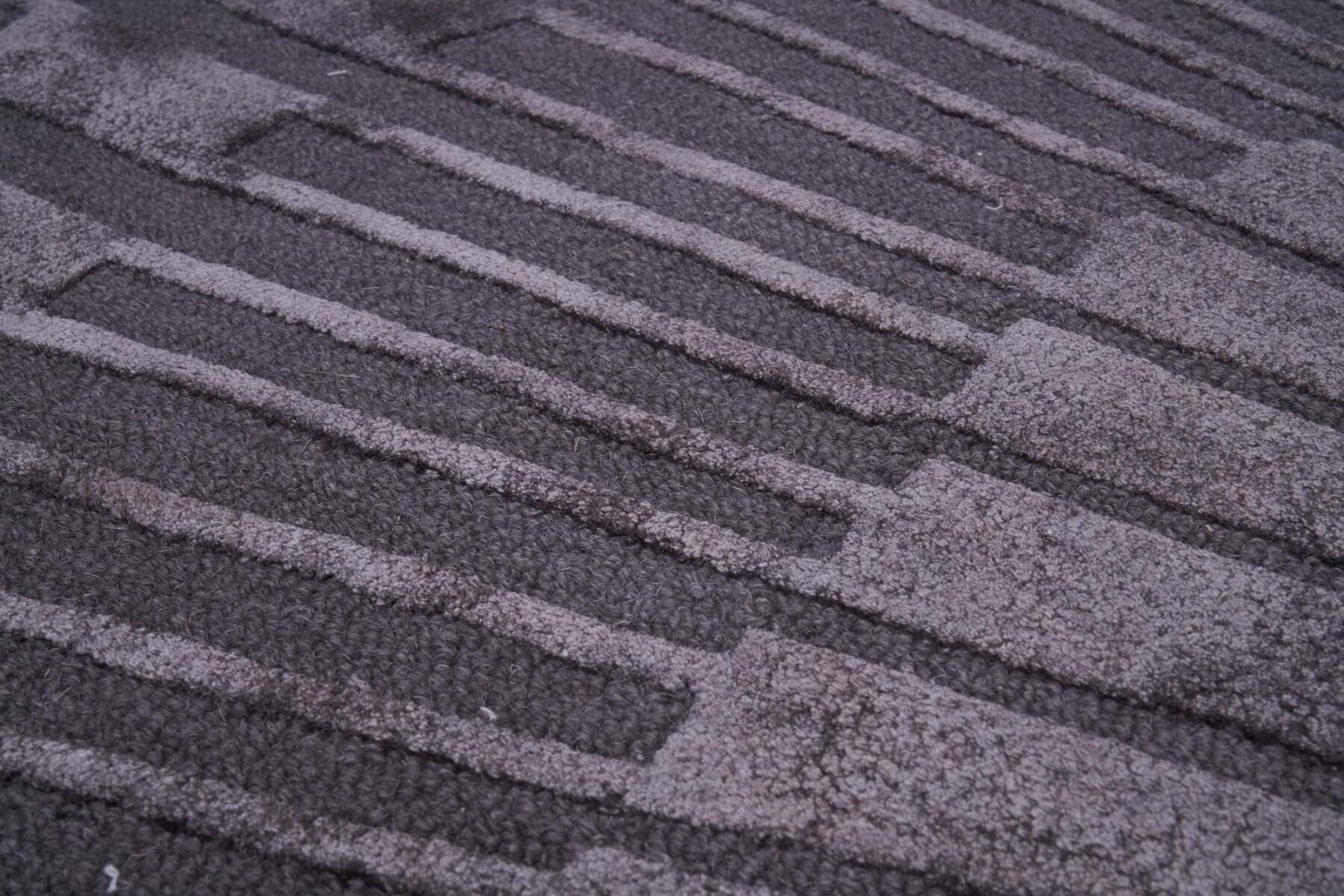 Dywan ręcznie tkany Radius Dark Gray Round