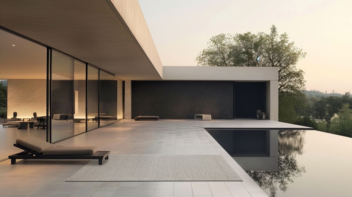 Deserto Grey outdoor rug
