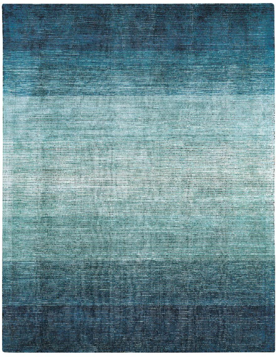 Ręcznie tkany dywan Ivette Ombre Niagara w odcieniach niebieskiego, nowoczesny wzór cieniowania, wymiary 200x300 cm.