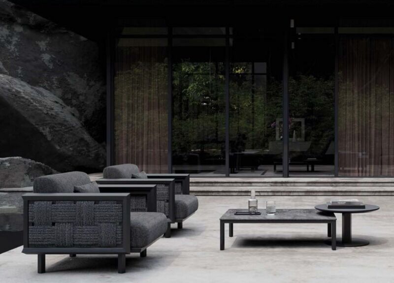 Stolik kawowy outdoor Éclat - nightfall round