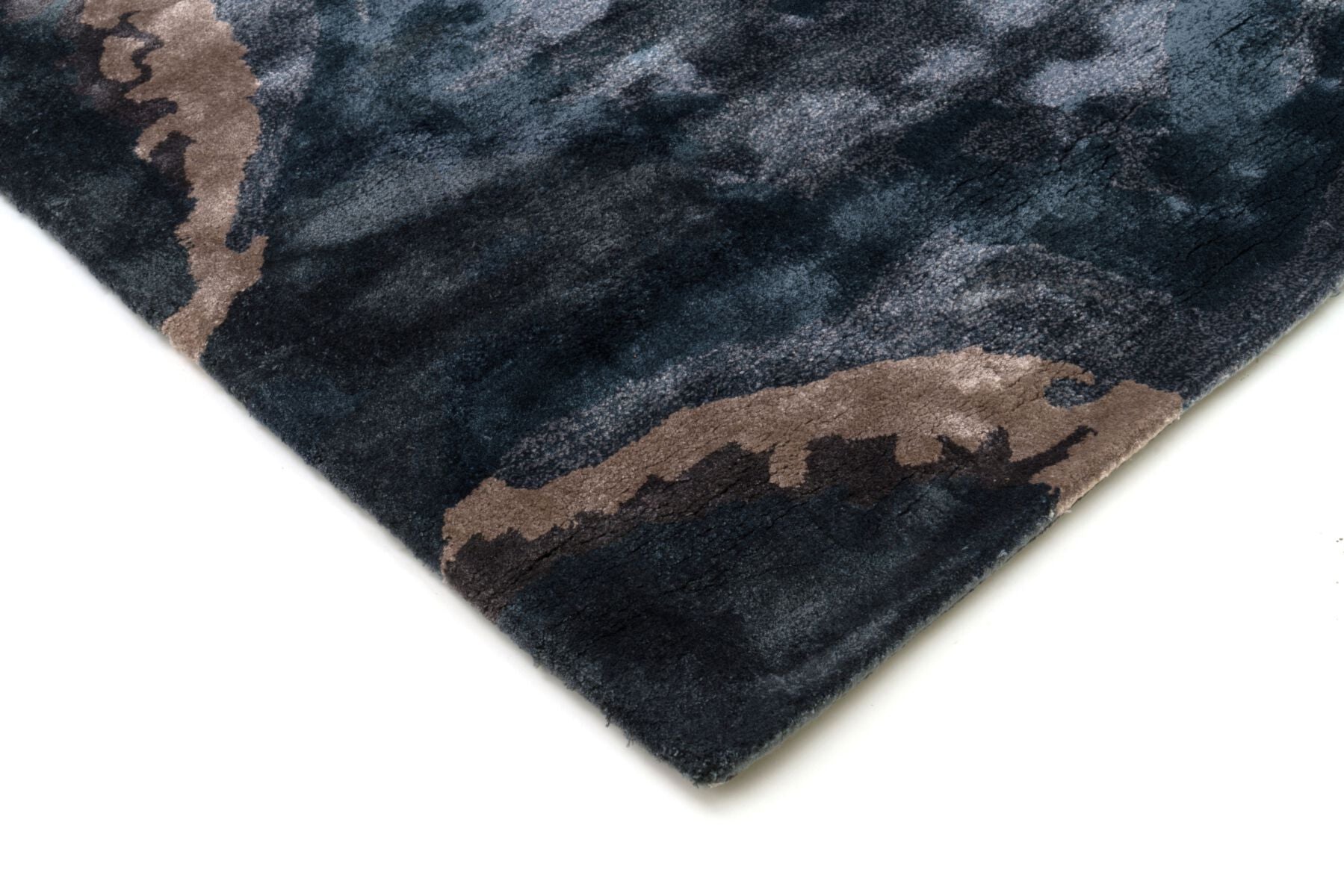 Escape Blue Hand-Knotted Rug