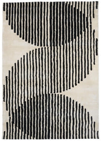 Eclipse Ivory Hand-Knotted Rug