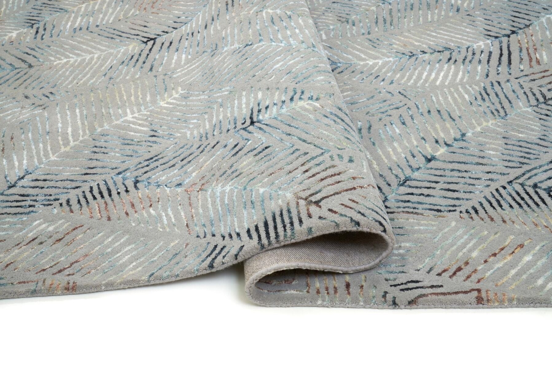 Dywan ręcznie tkany Palms Grey