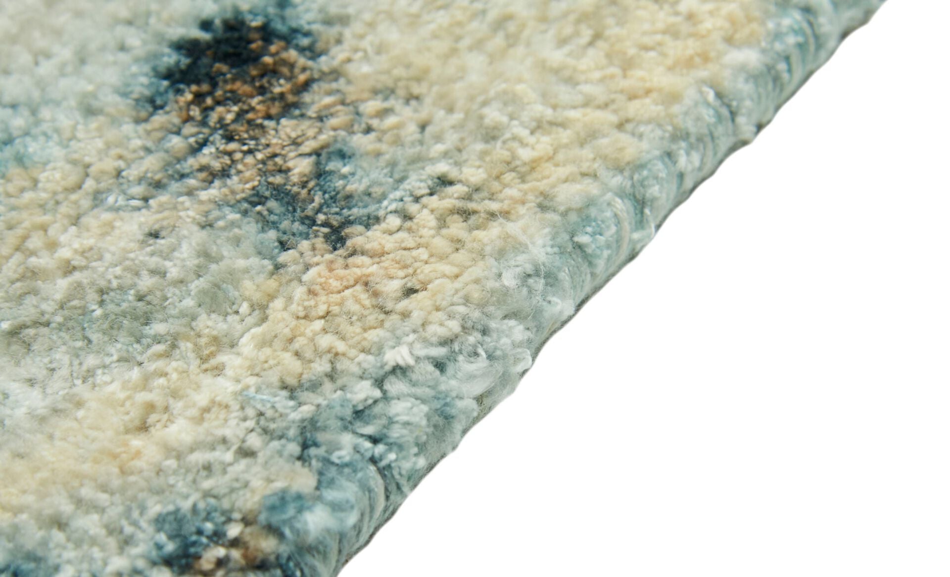 Ferno Aqua Gold Hand-Knotted Rug