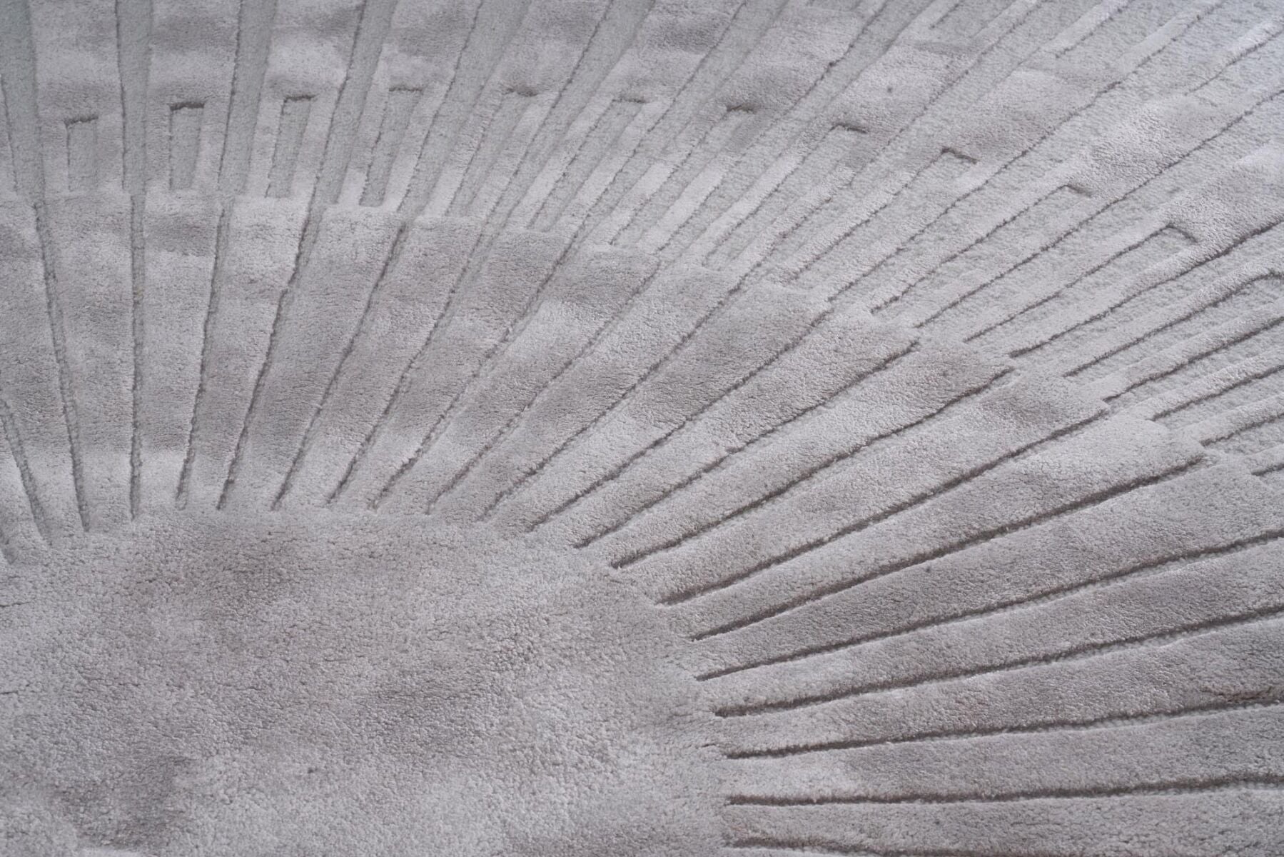 Okrągły dywan ręcznie tkany Radius Gray Round 200