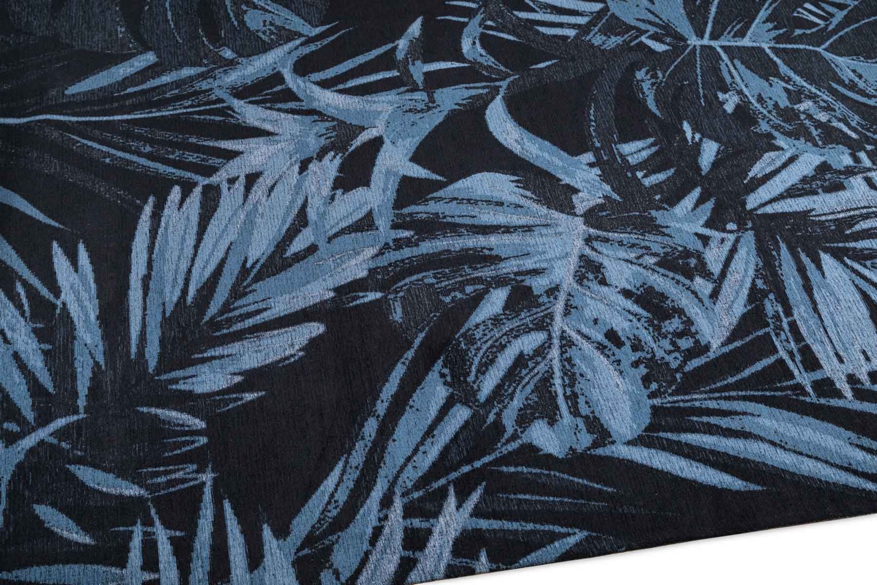 Easy-clean carpet blue leaves Jungle 160x230
