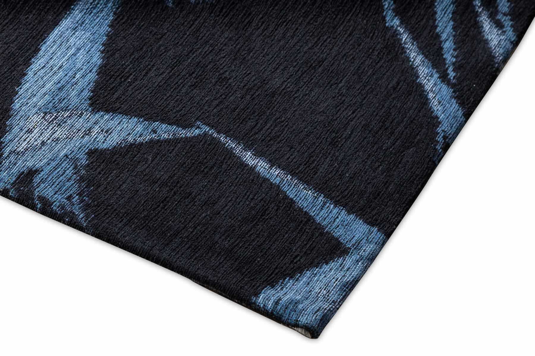 Easy-clean carpet blue leaves Jungle 160x230