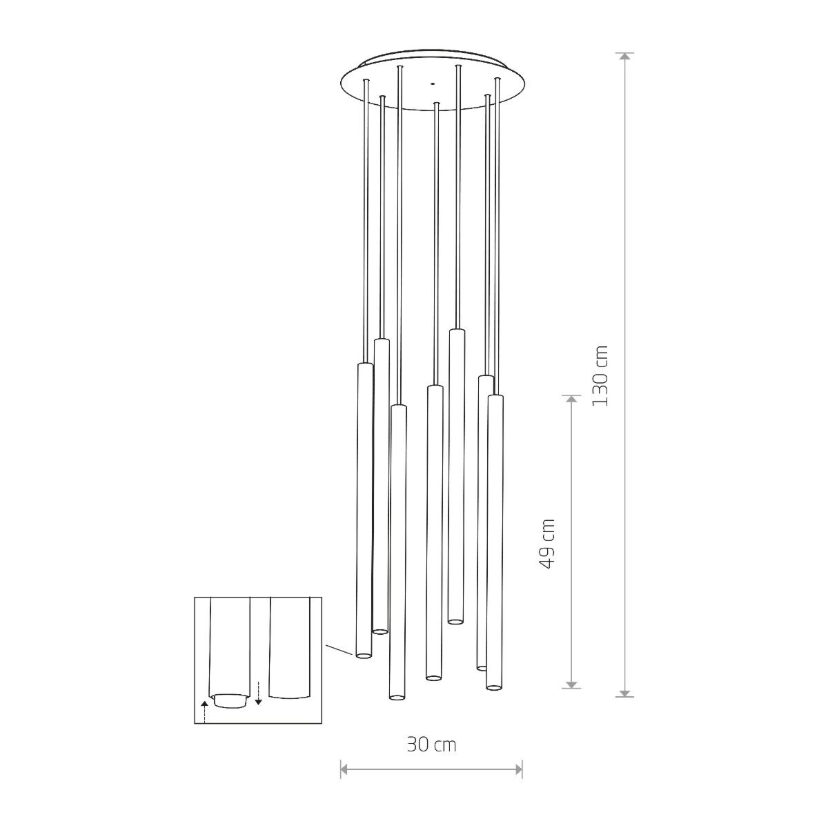 Lampa wisząca Laser 49 Golden