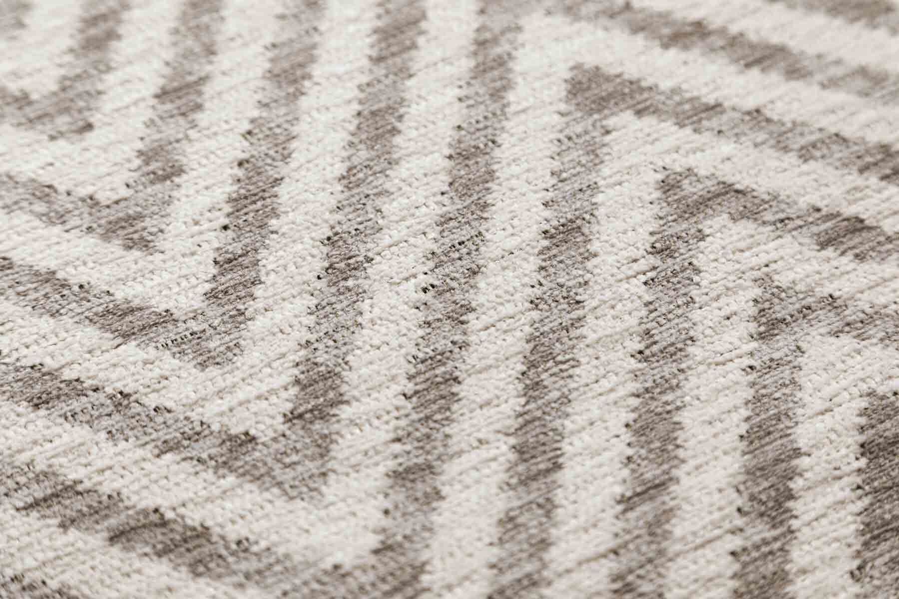 Luno easy-cleaning rug beige small zigzag
