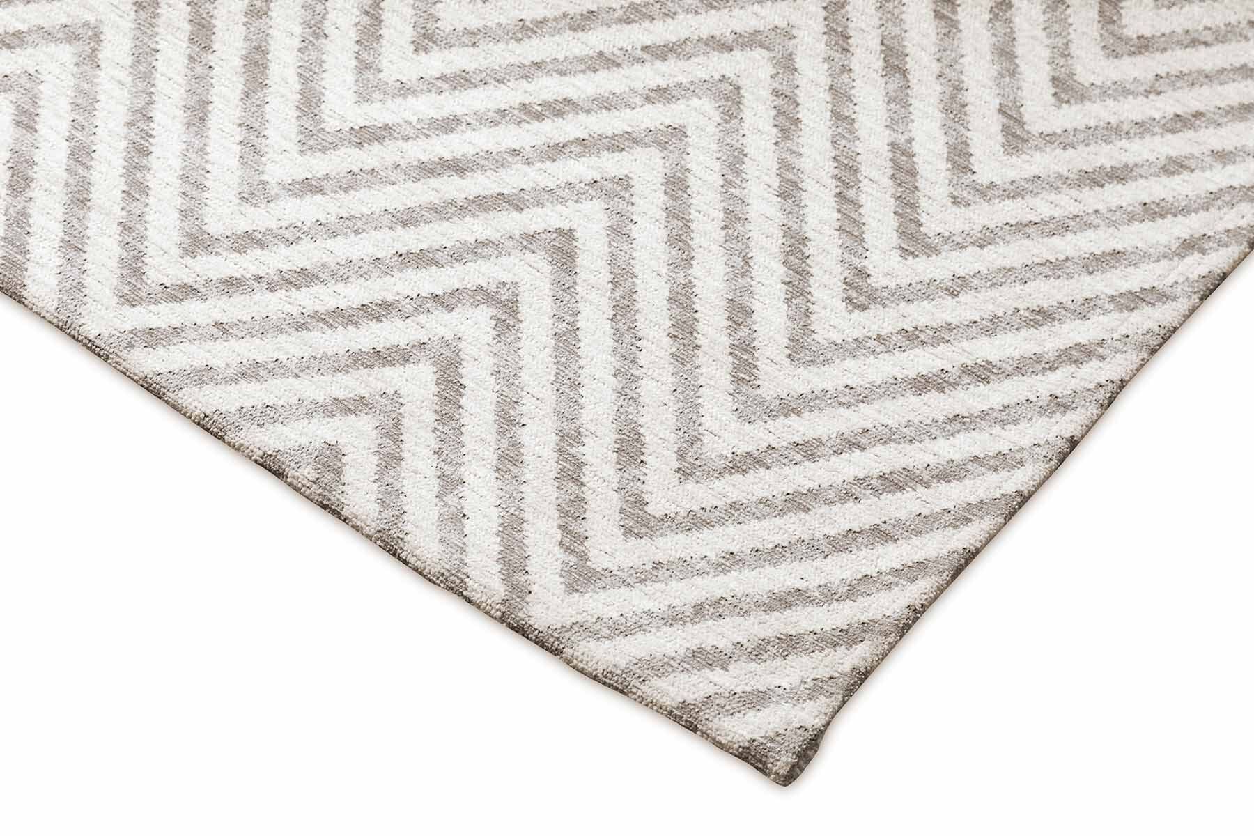 Luno easy-cleaning rug beige small zigzag