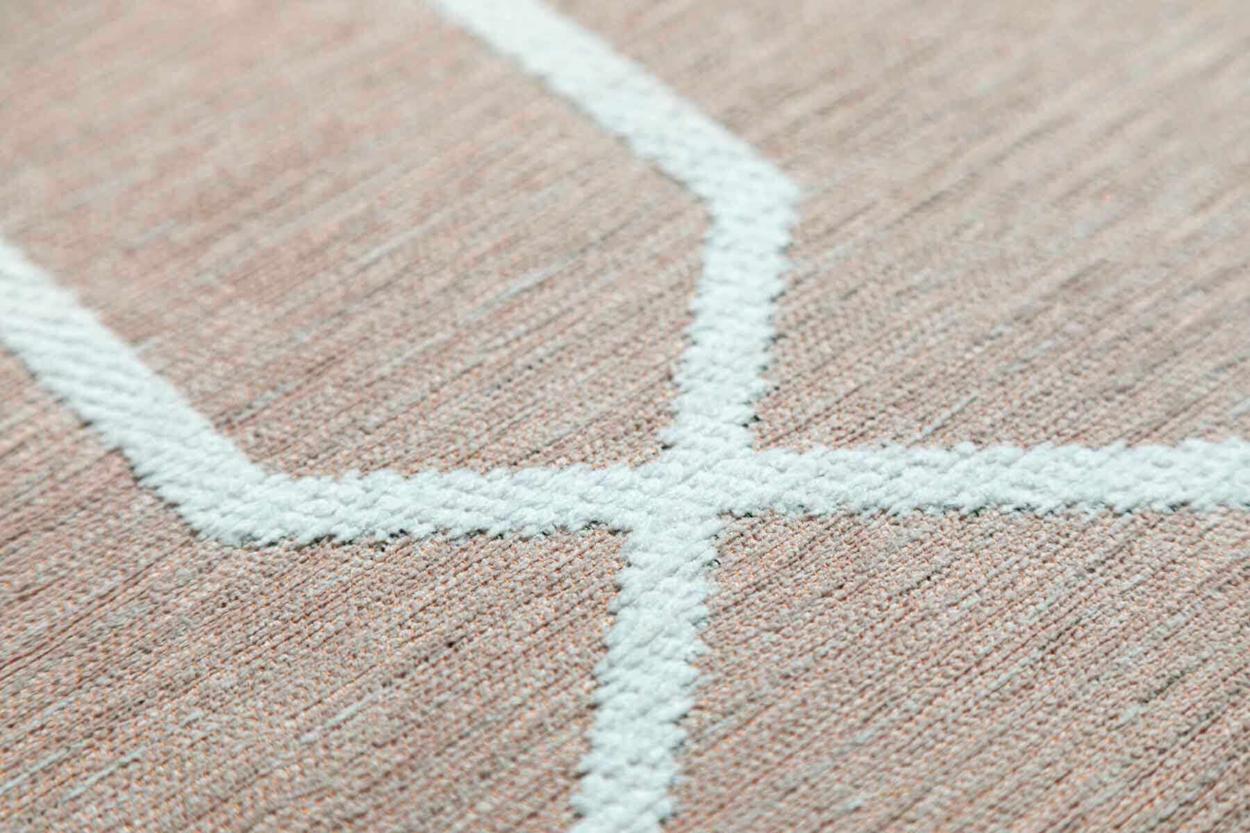 Easy-cleaning beige rug Moroccan clover Maroc 160x230