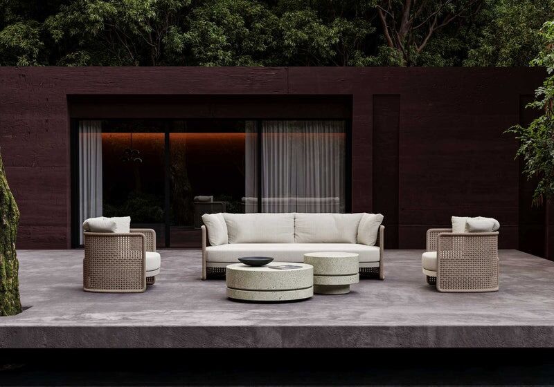 Miura-bisque 2-seater sofa