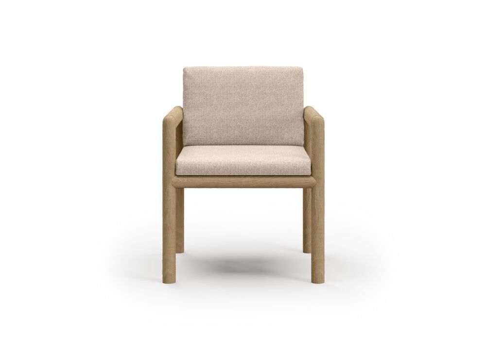 Krzesło Caleo-natural z podłokietnikiem