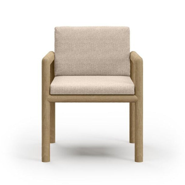 Krzesło Caleo-natural z podłokietnikiem