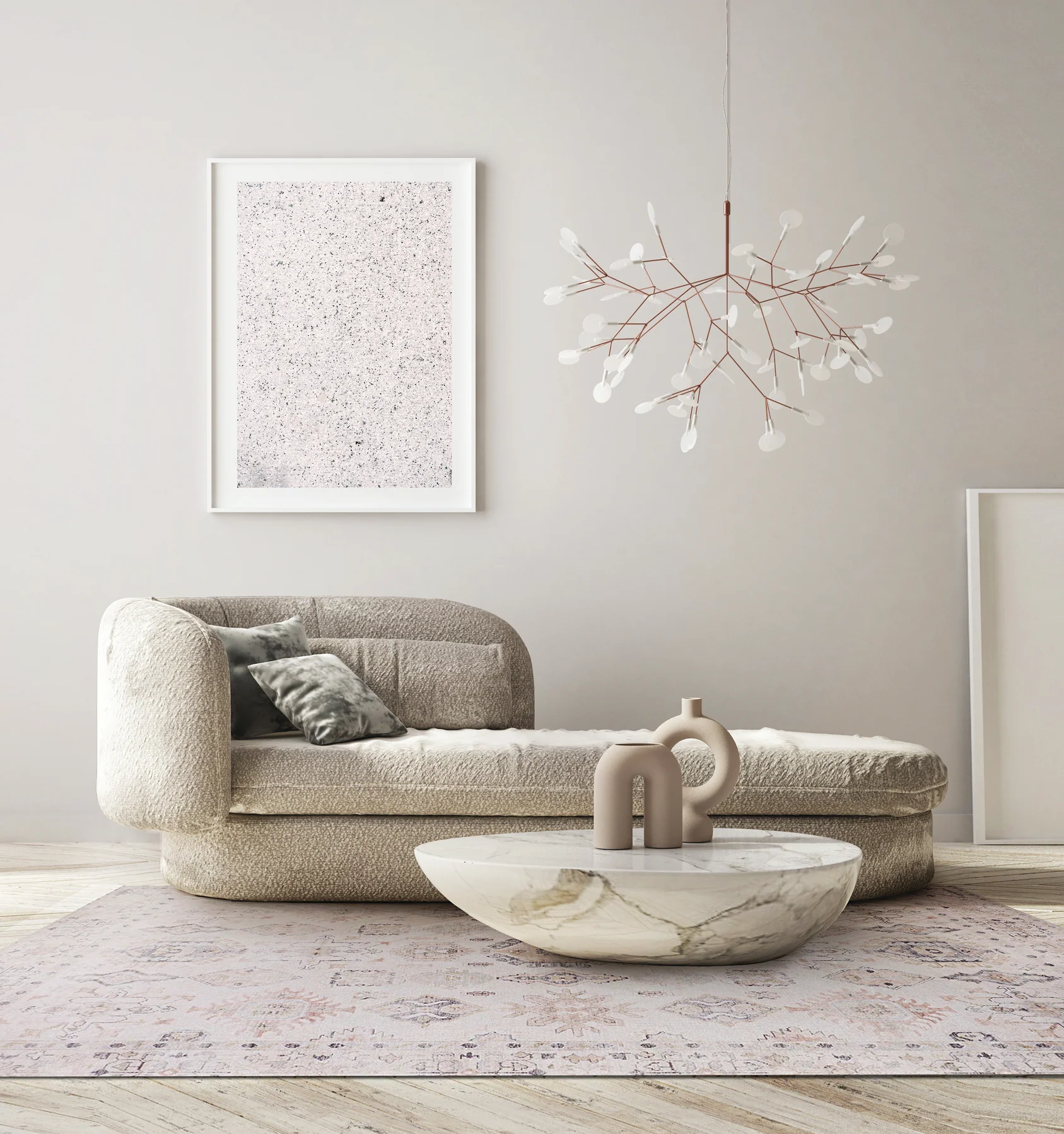 Aman Beige Easy Clean Carpet
