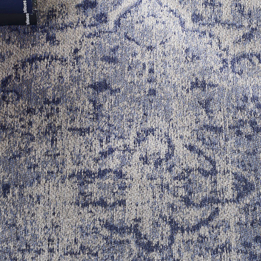 Sedef blue vintage easy clean rug