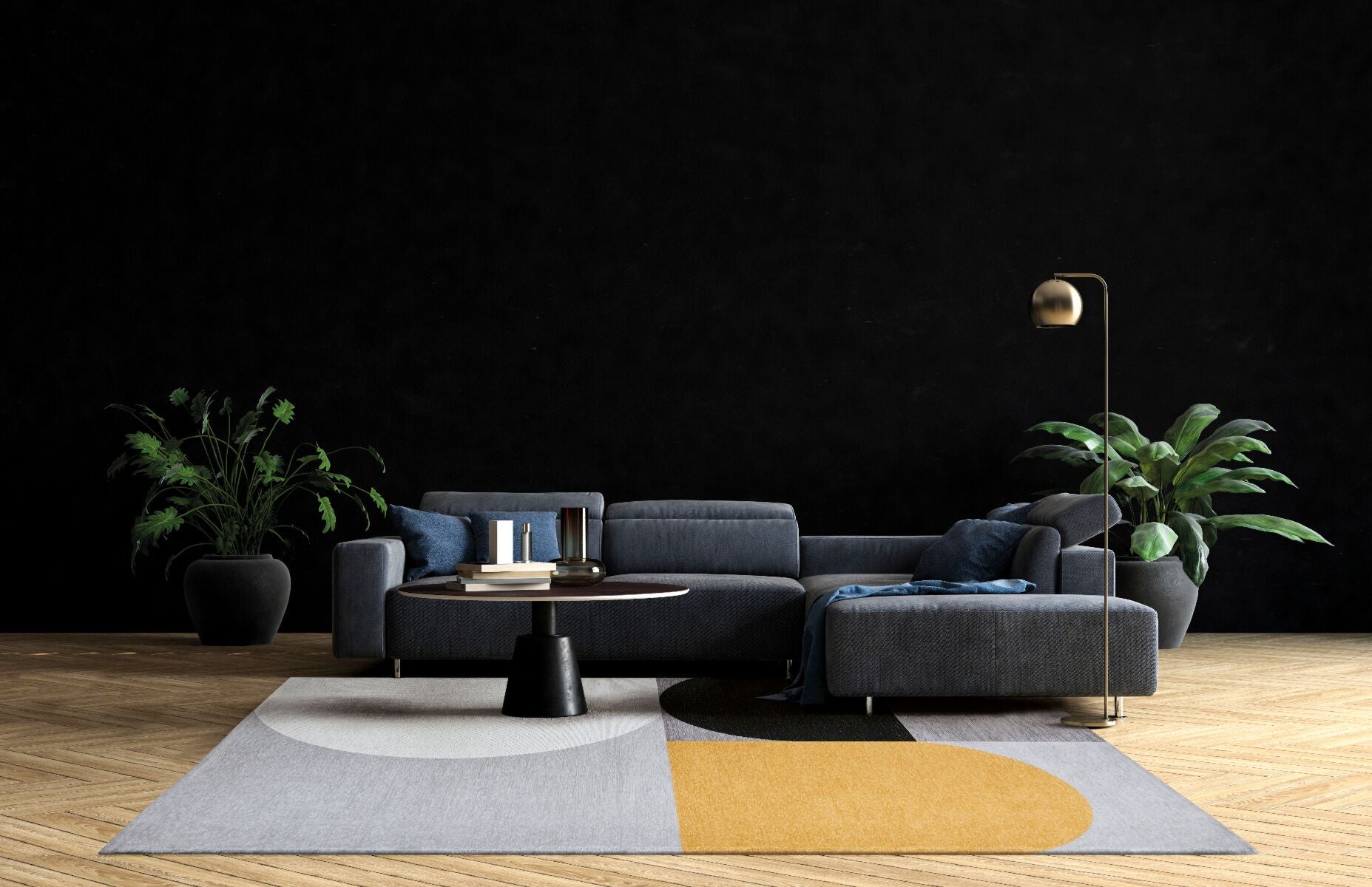 Silva Yellow Carpet Decor Easy-Clean Carpet