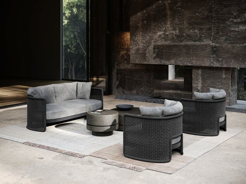 Miura-nightfall armchair