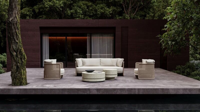 Coffee table Miura-bisque L