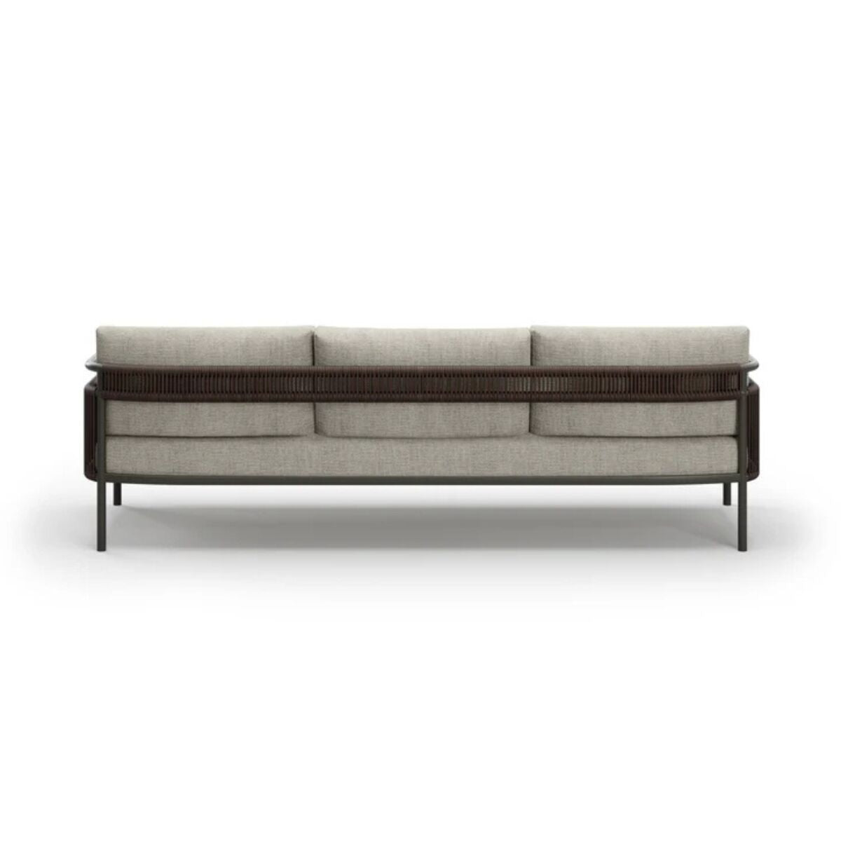 Sofa Link widok z tyłu z technorattanowym oplotem