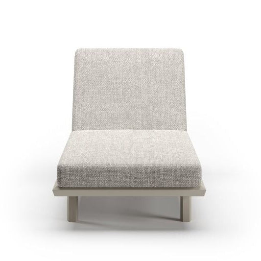 Éclat-bisque outdoor lounger