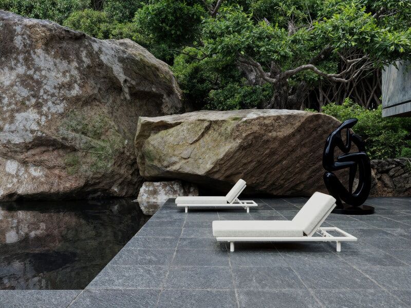 Leżak outdoor Éclat-bisque