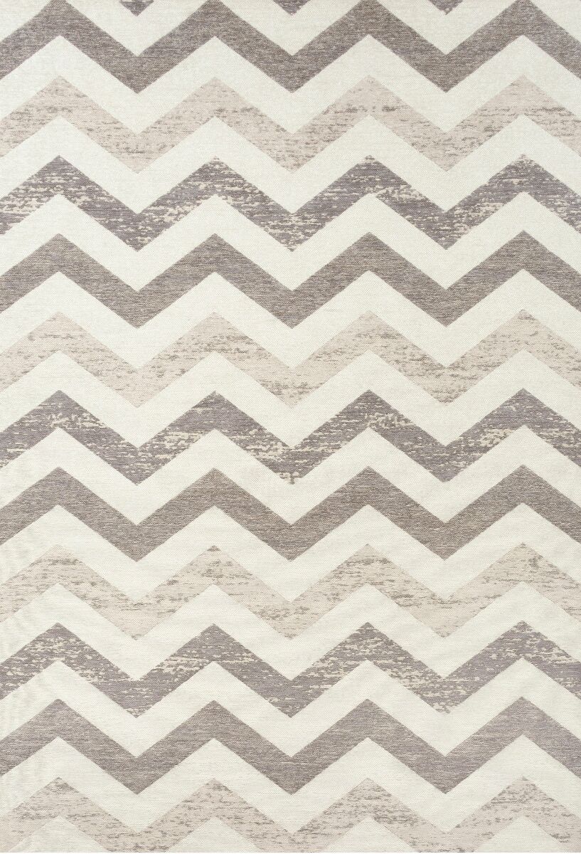 Easy-cleaning rug beige zigzag Vena