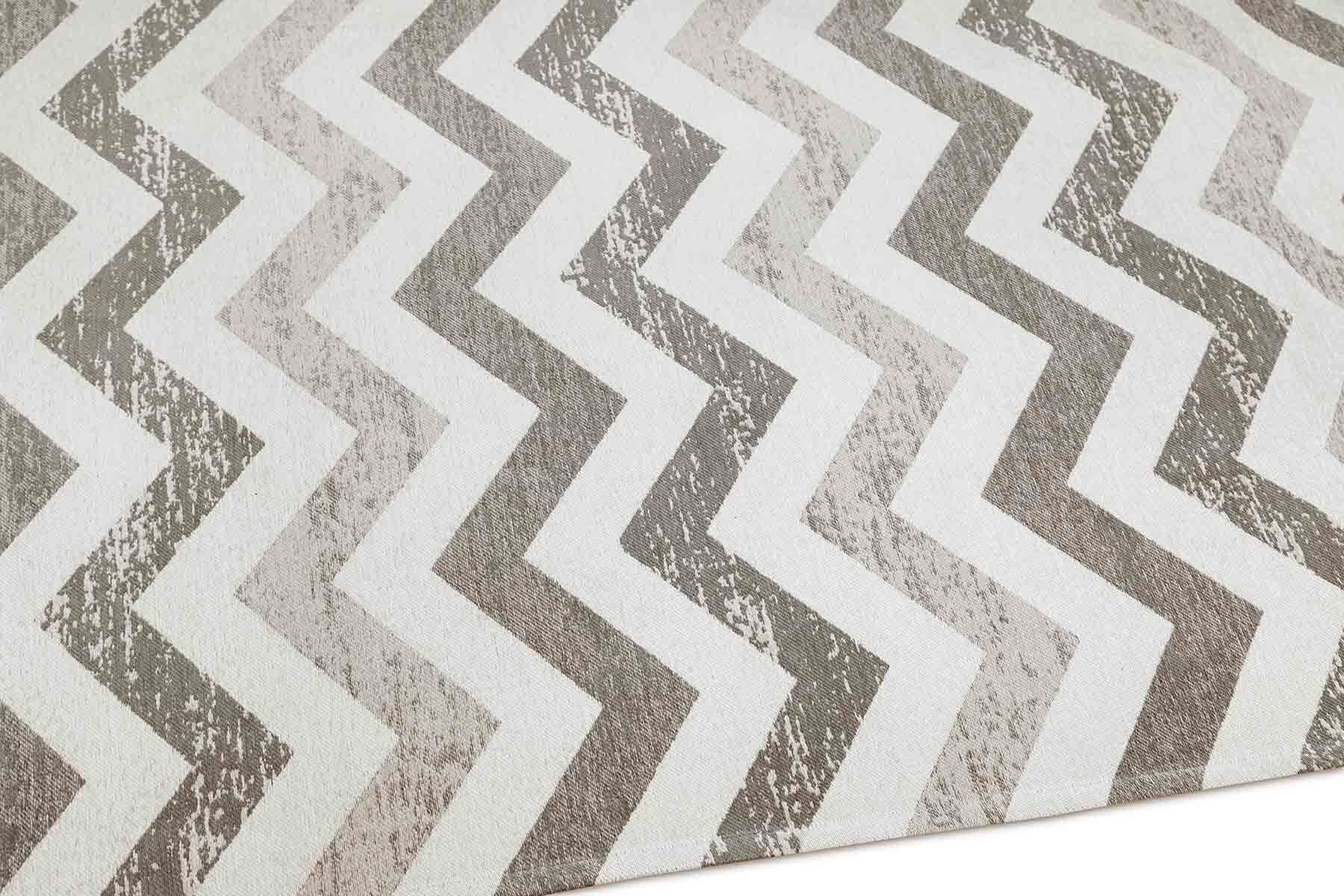 Easy-cleaning rug beige zigzag Vena