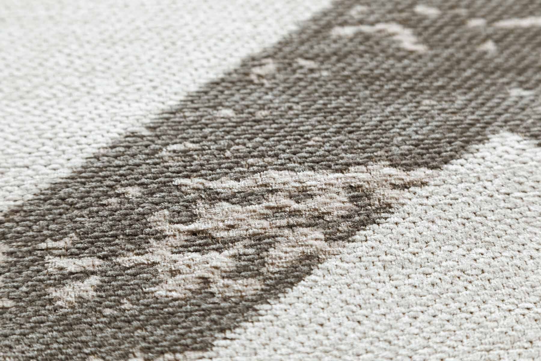 Easy-cleaning rug beige zigzag Vena