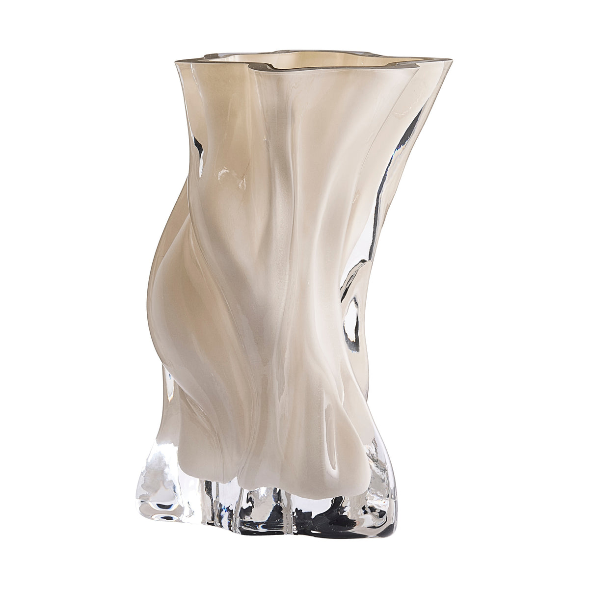 Wazon Vena Small Dark Cream