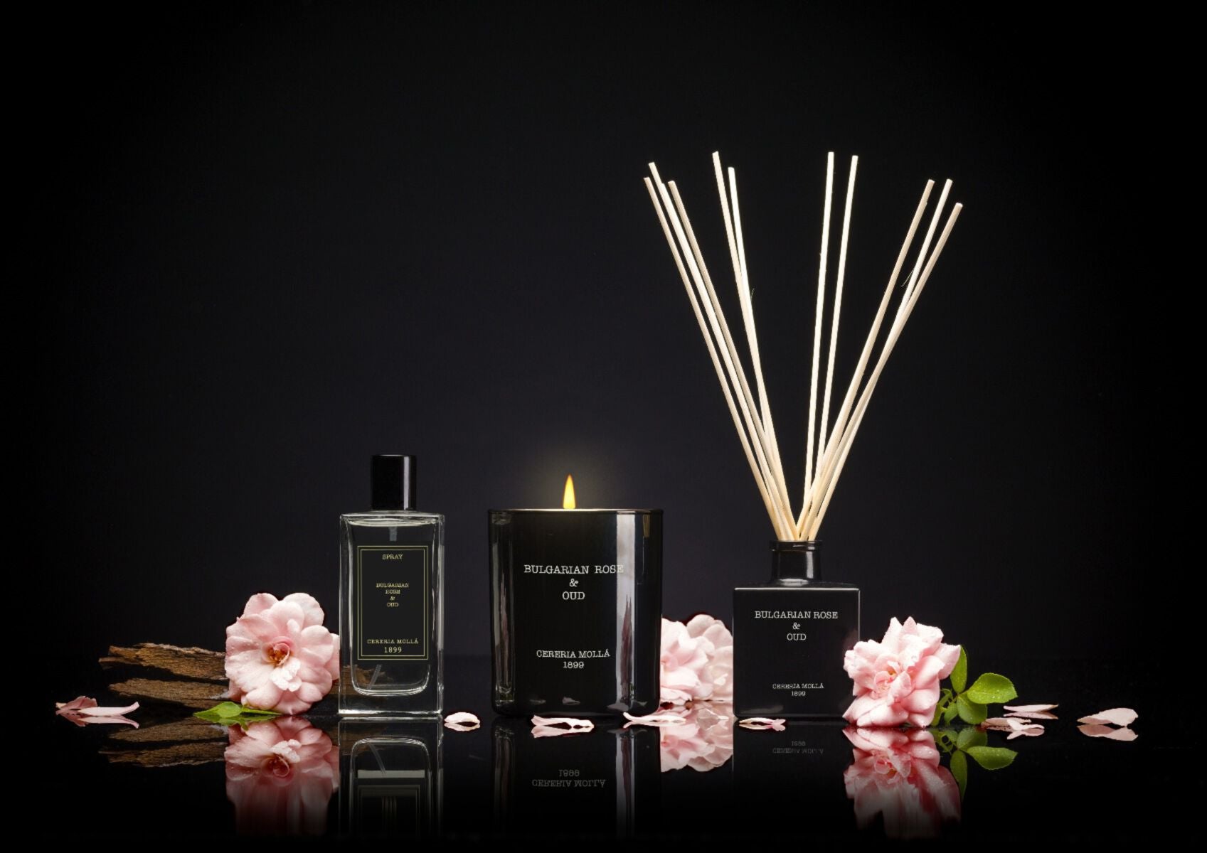 DYFUZOR TRZCINOWY PREMIUM 100ml - Bulgarian Rose & Oud