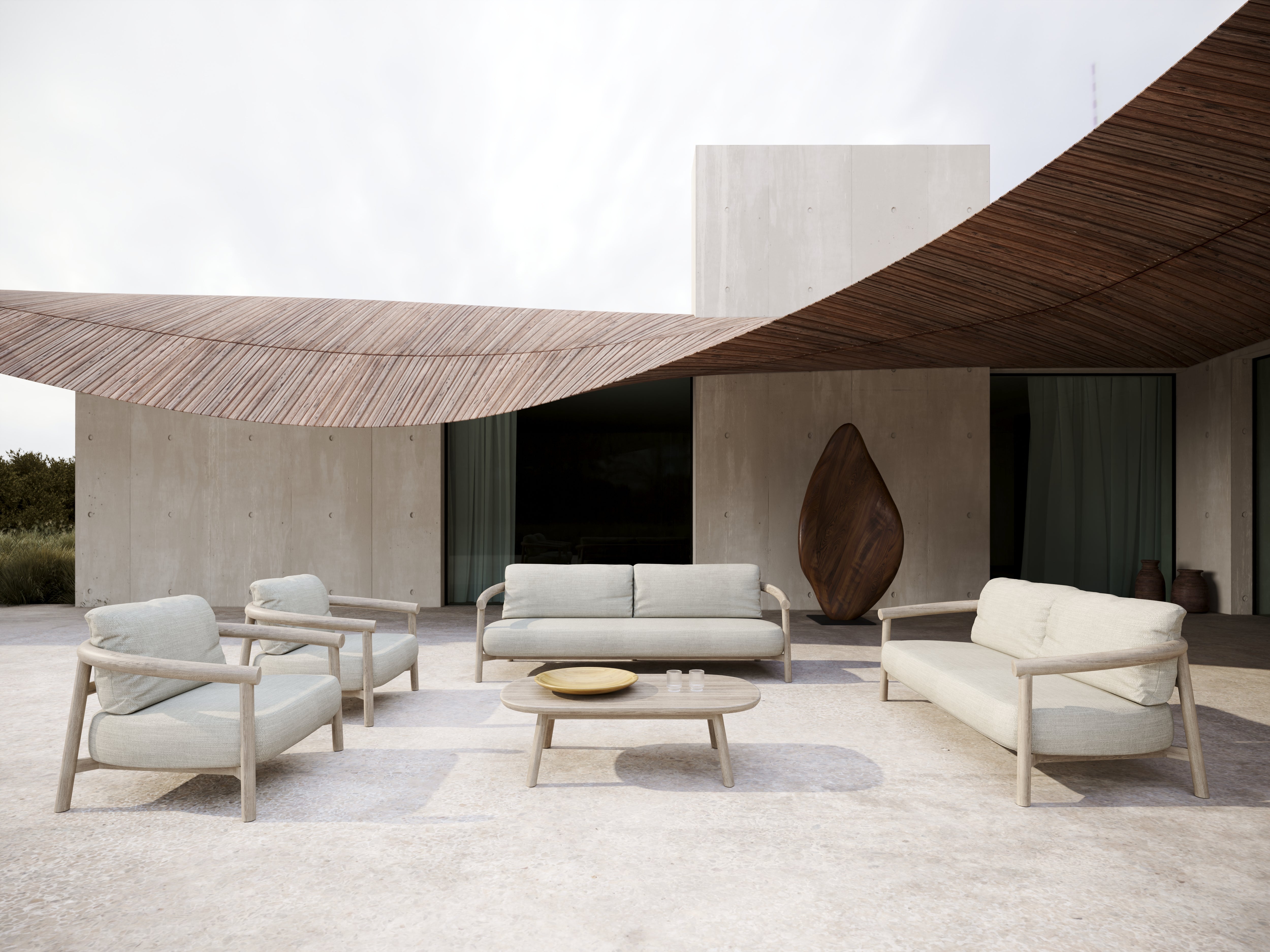 Sofa outdoor LYORA-lume 3-osobowa