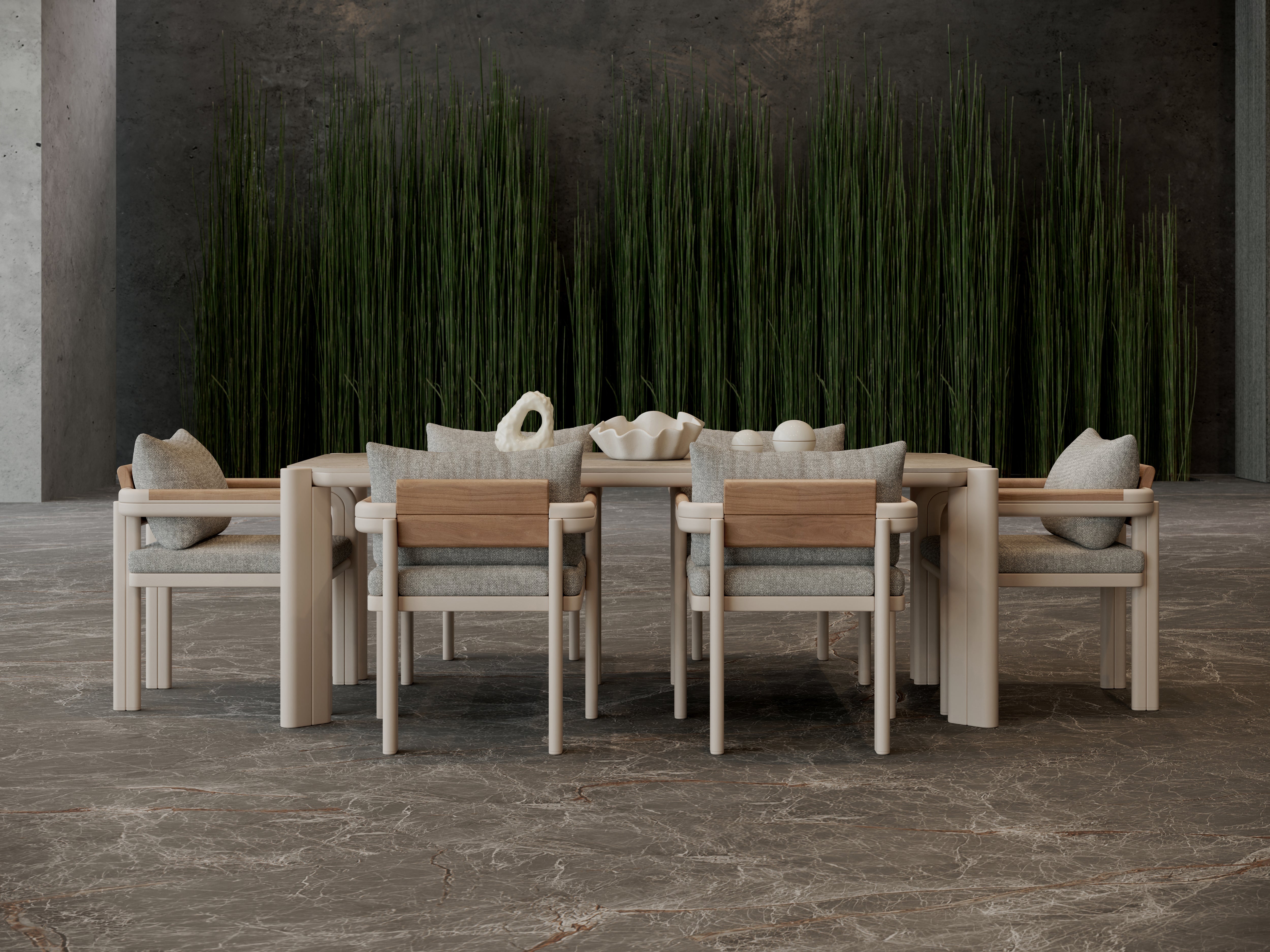 Zestaw jadalniany outdoor ALVO-bisque