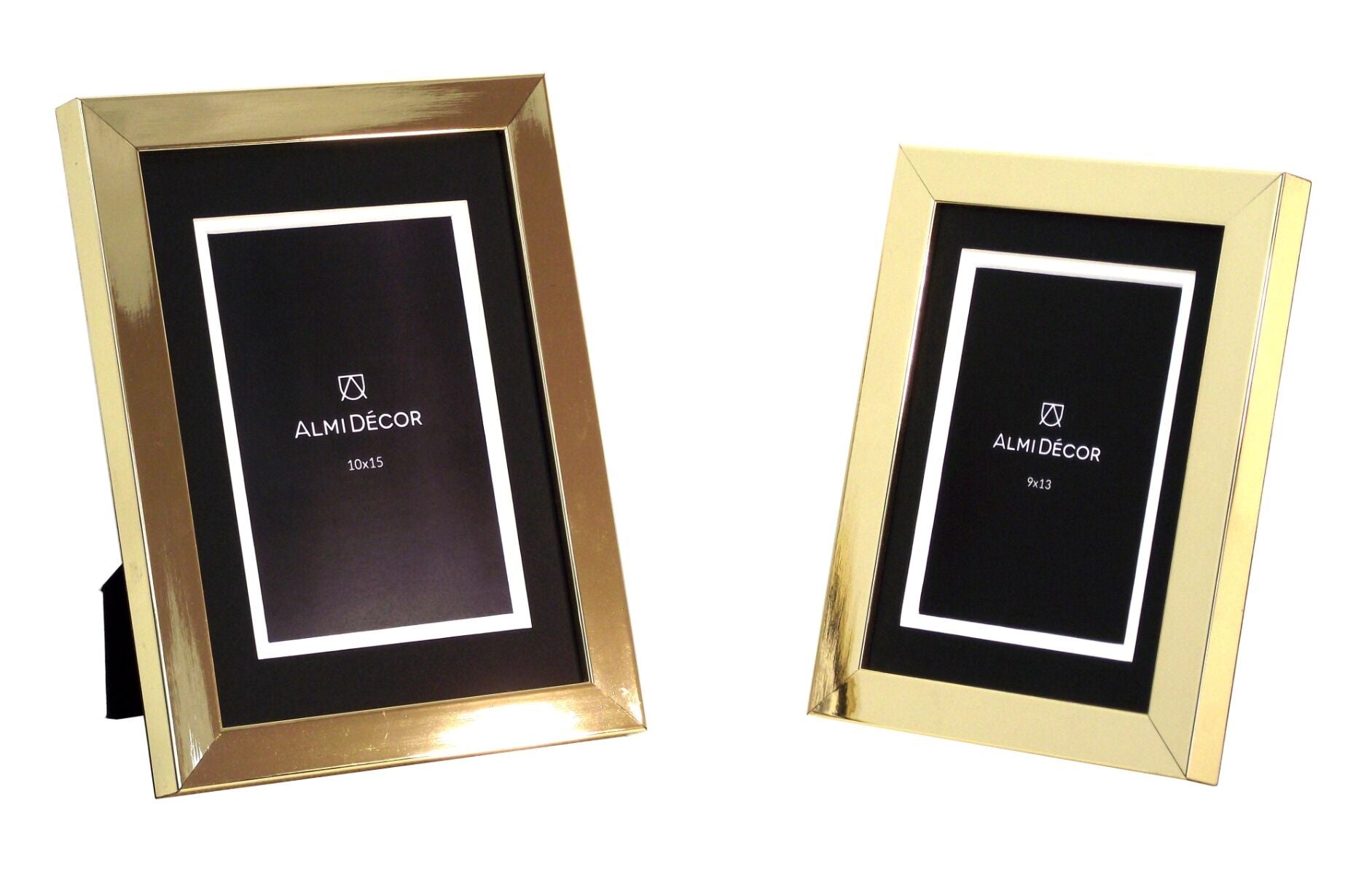 AlmiDecor frame 9x13 cm gold black passe-partout