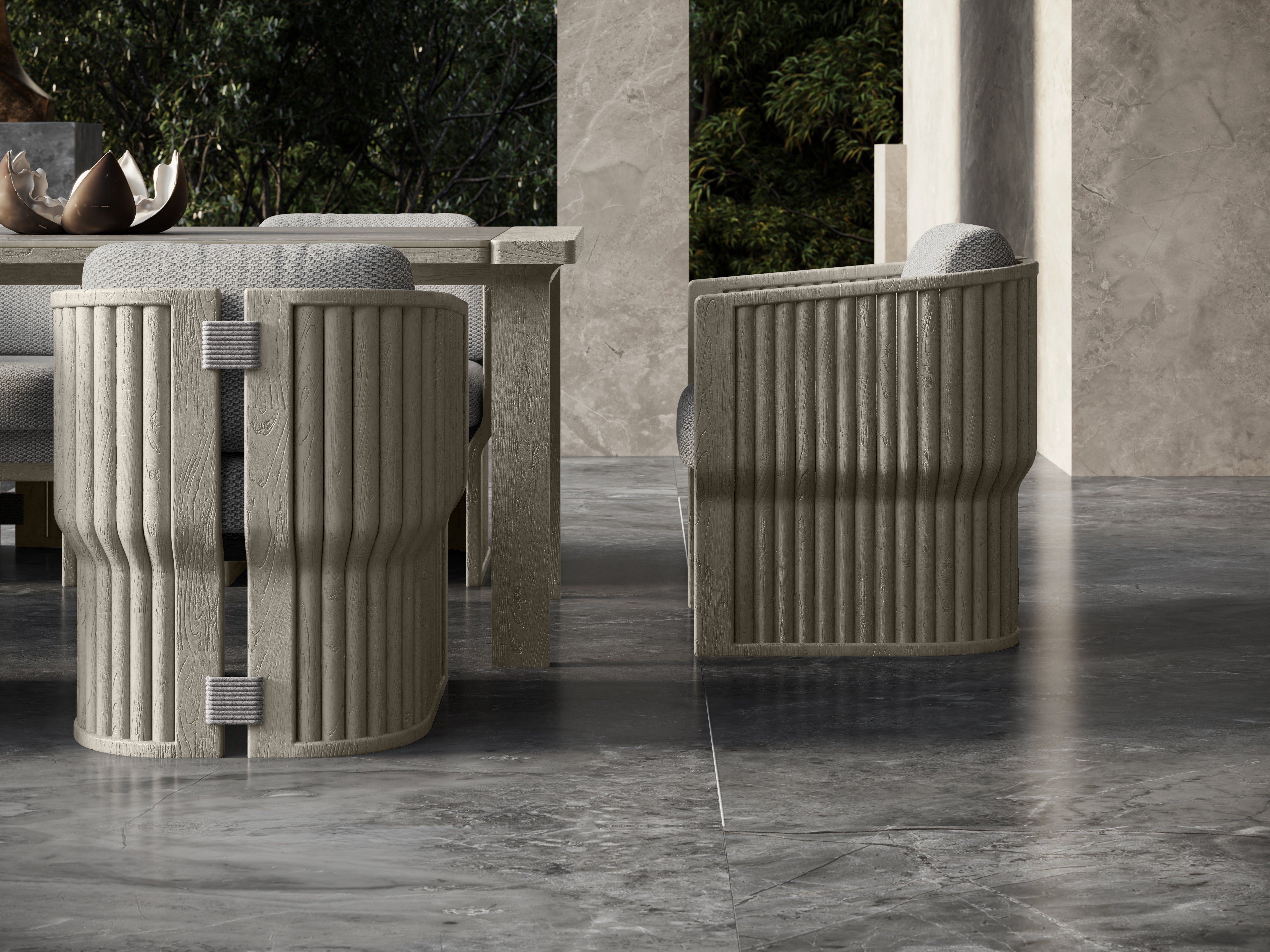 Stół jadalniany outdoor ELYTHIA-ash 8-osobowy