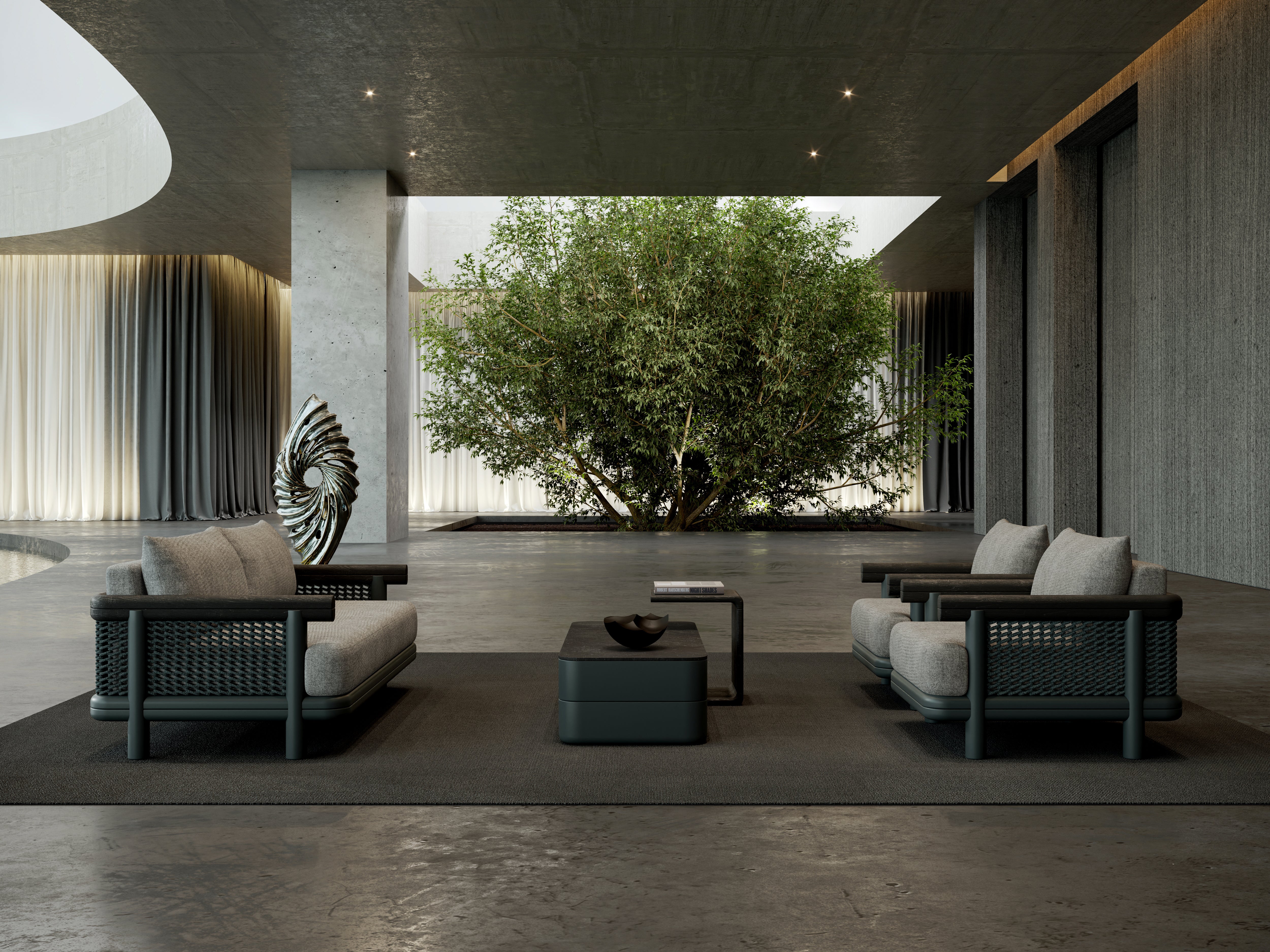 Sofa outdoor ALVO-fern 3-osobowa