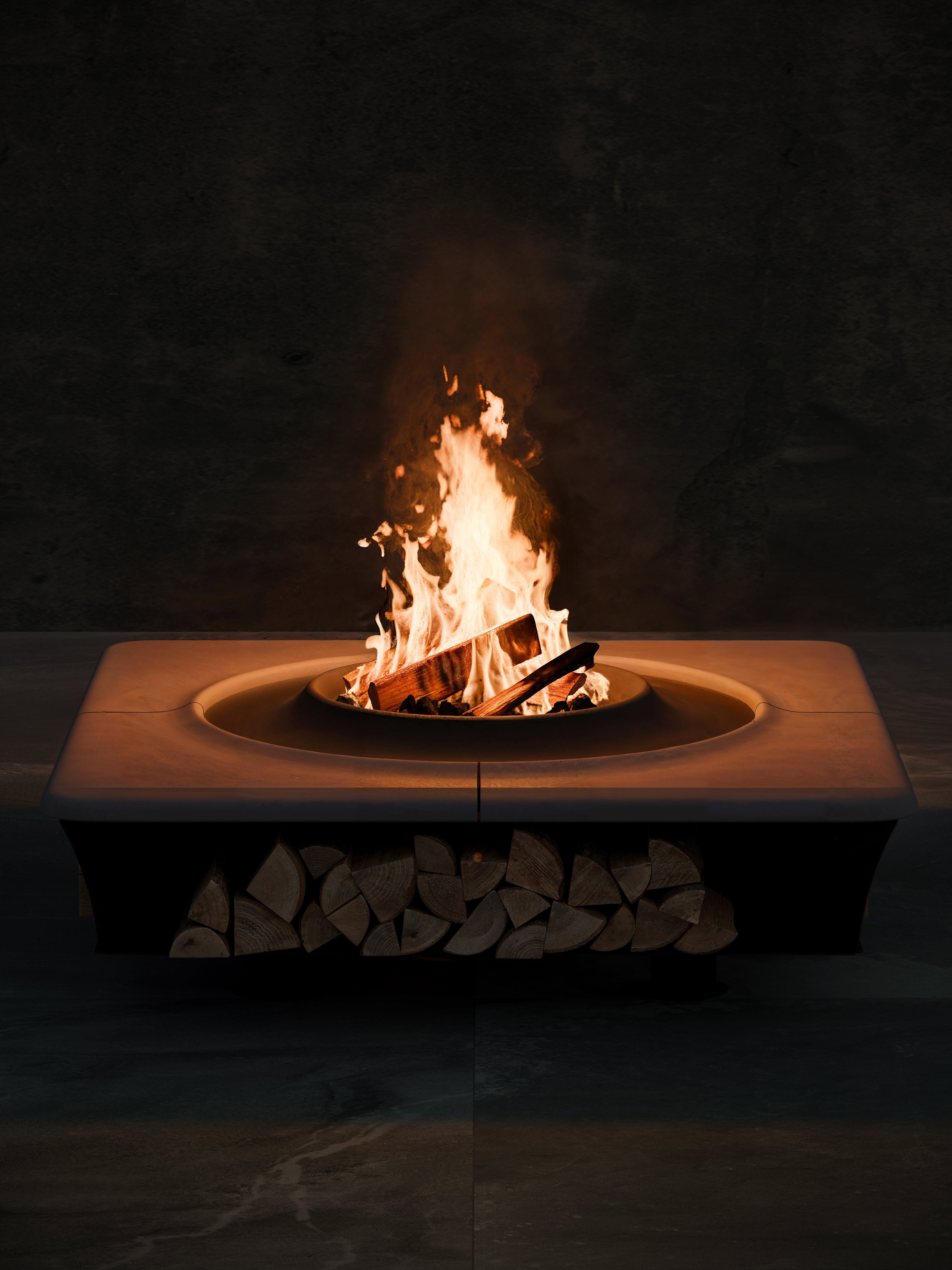 Caldera Square Garden Fire Pit