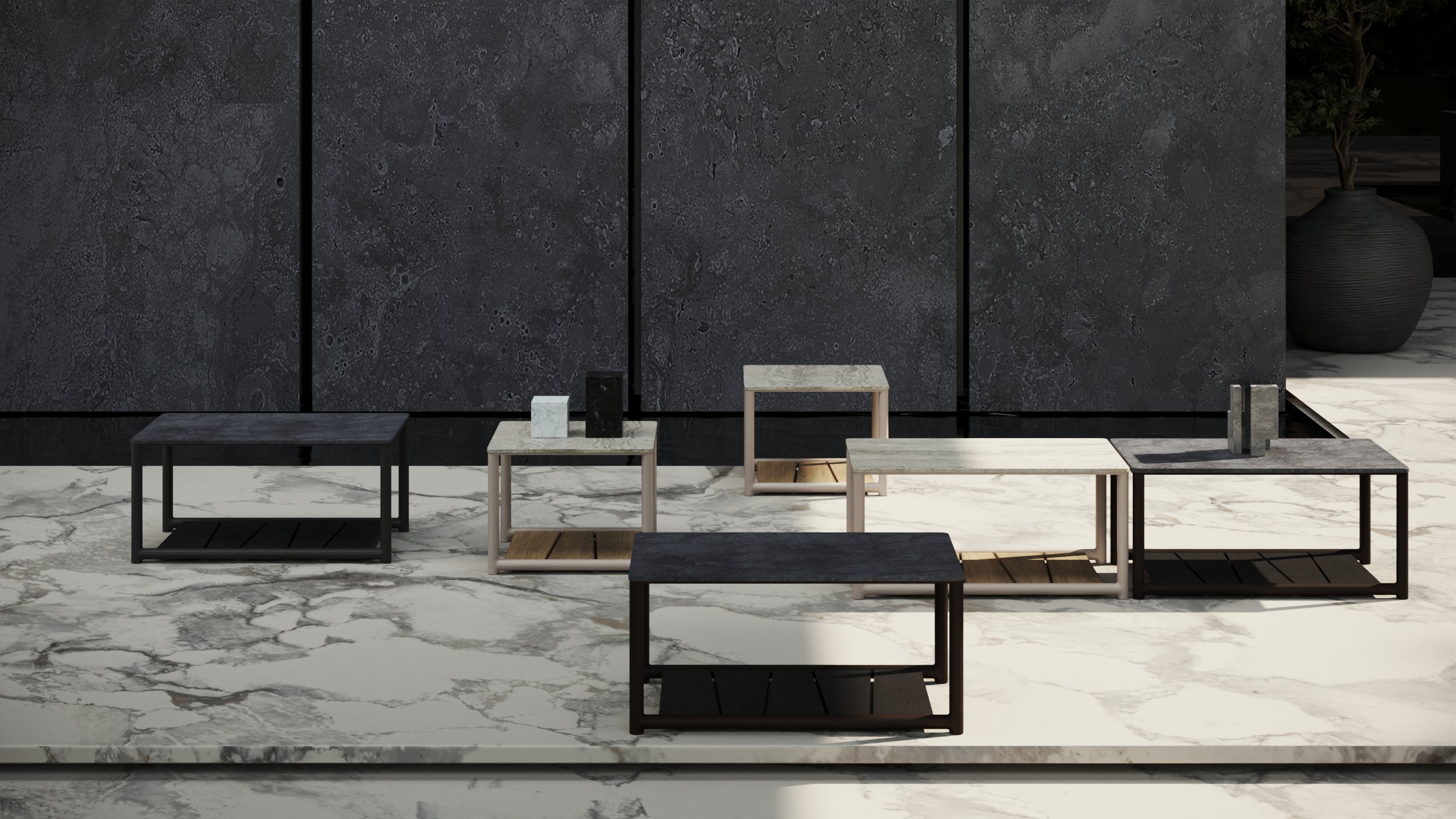 Stolik kawowy outdoor SESTRI-bisque M