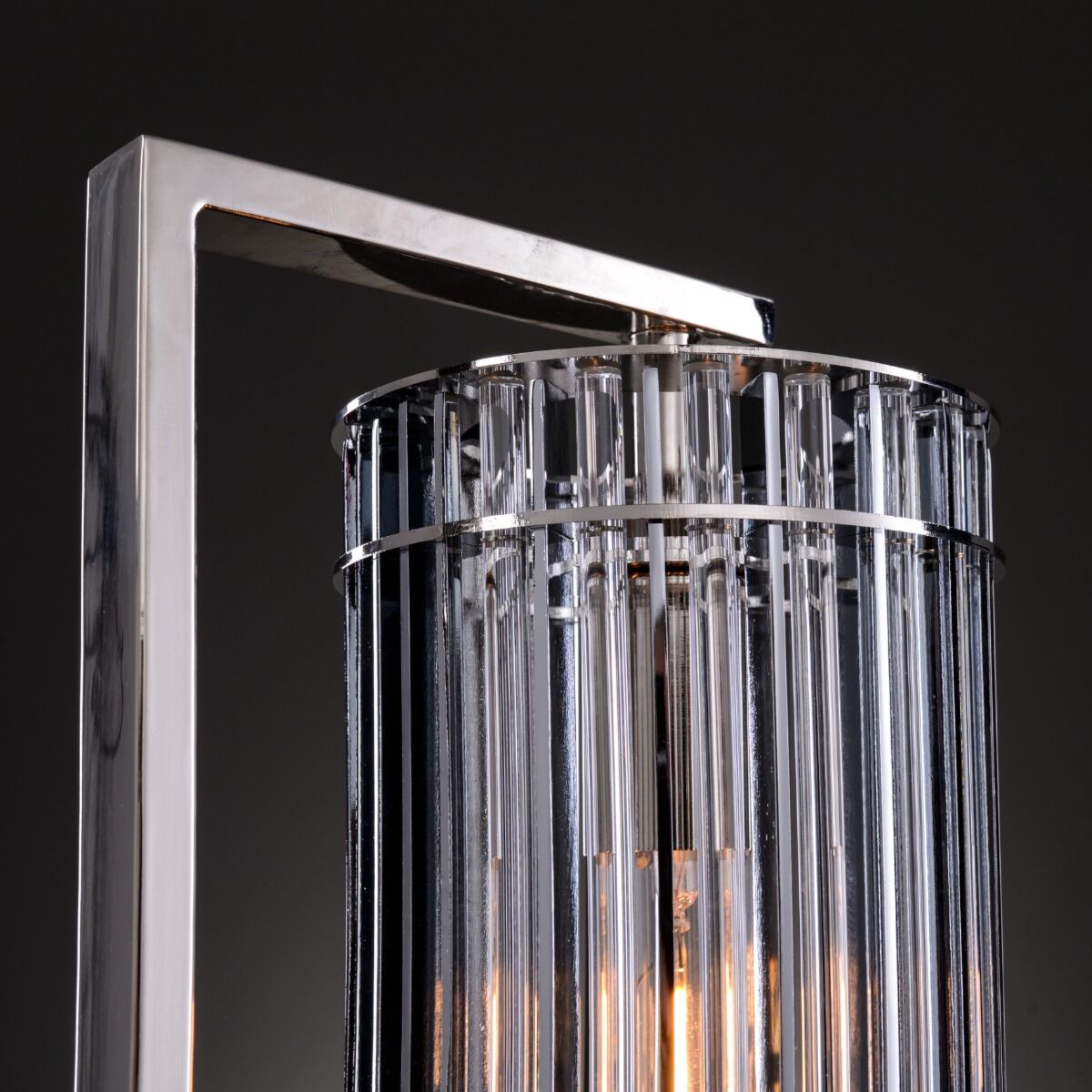 Lampa stołowa Galdo Silver - uszkodzona