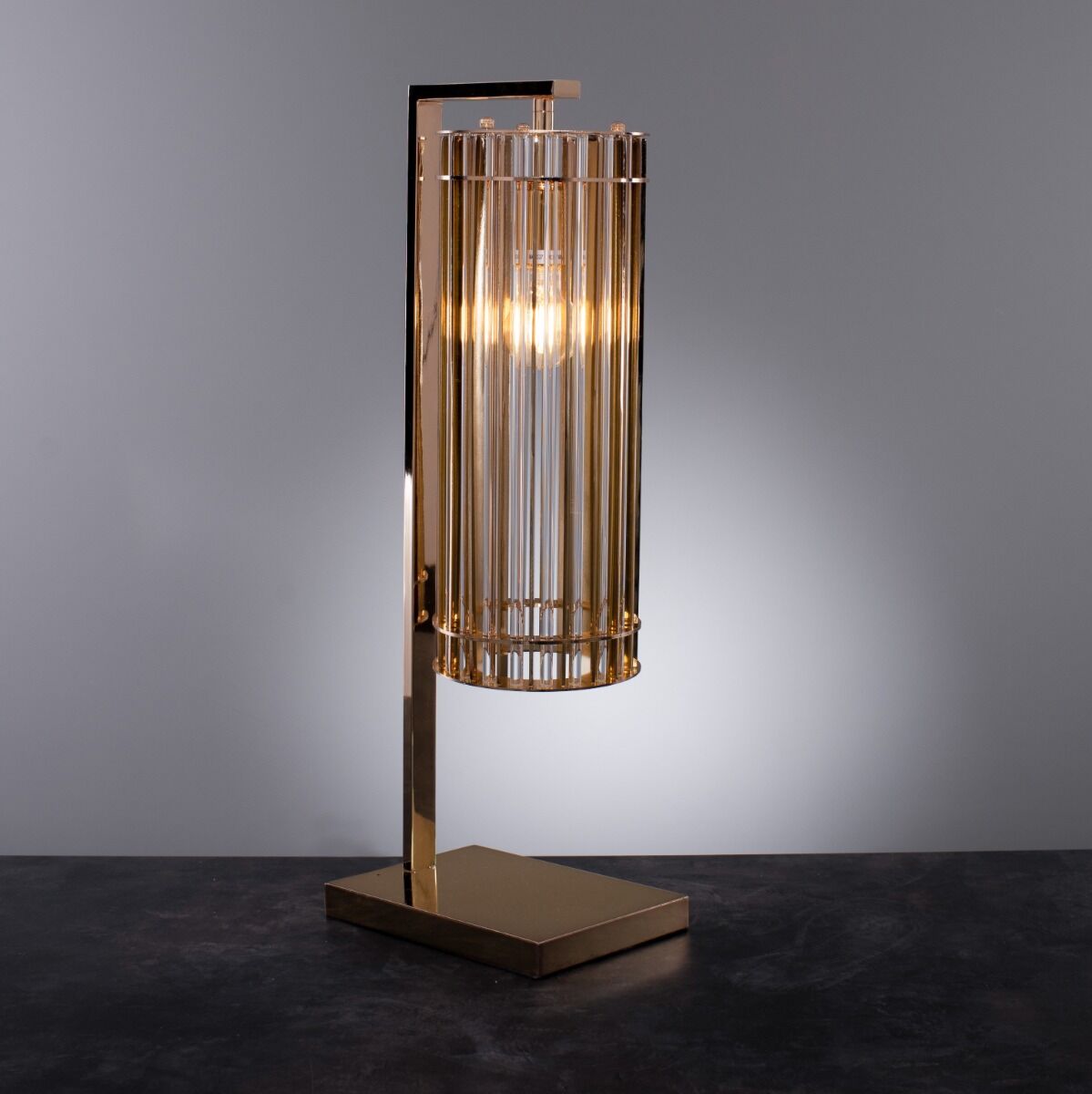 Lampa stołowa Galdo Gold - uszkodzona
